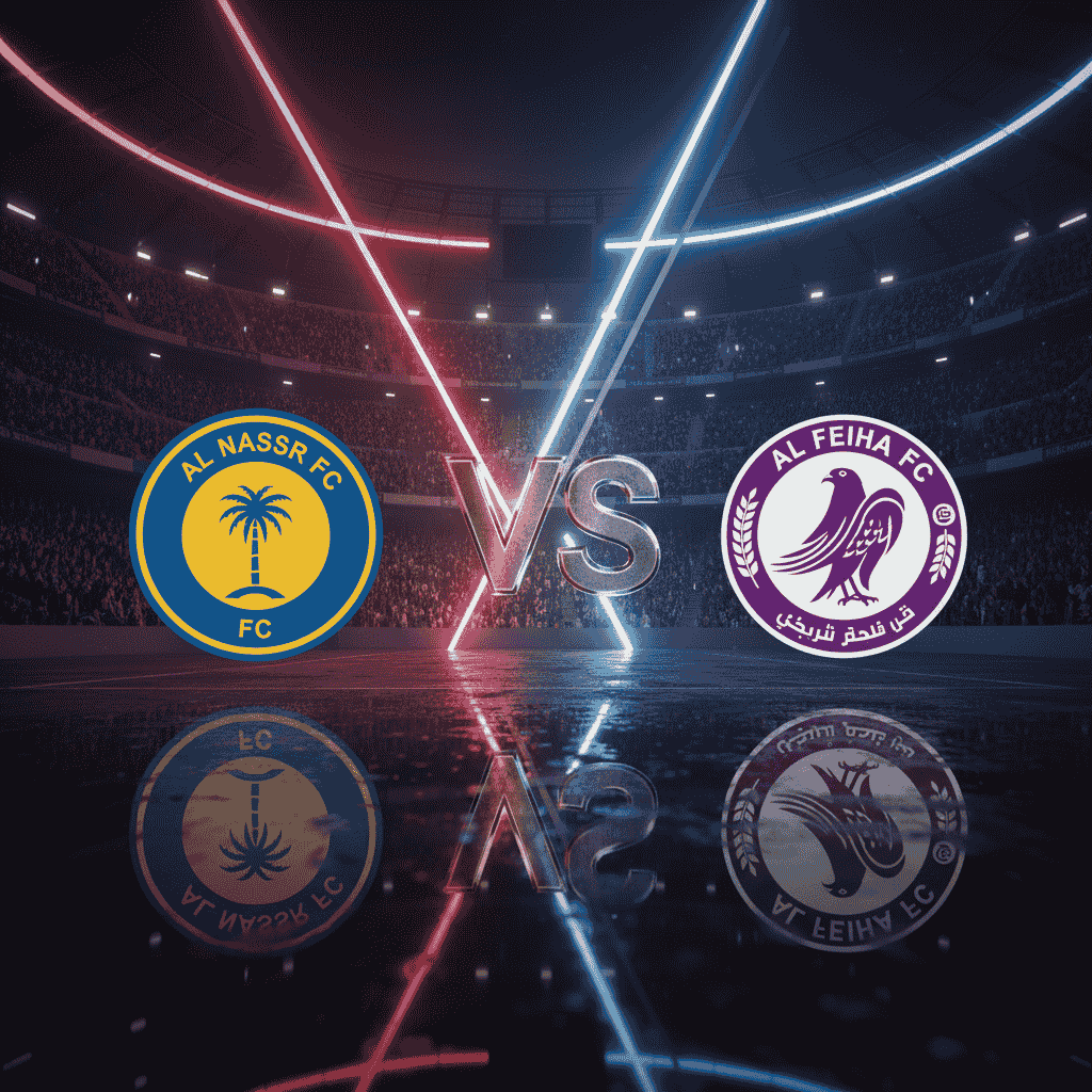 Al Nassr logo vs Al Feiha logo