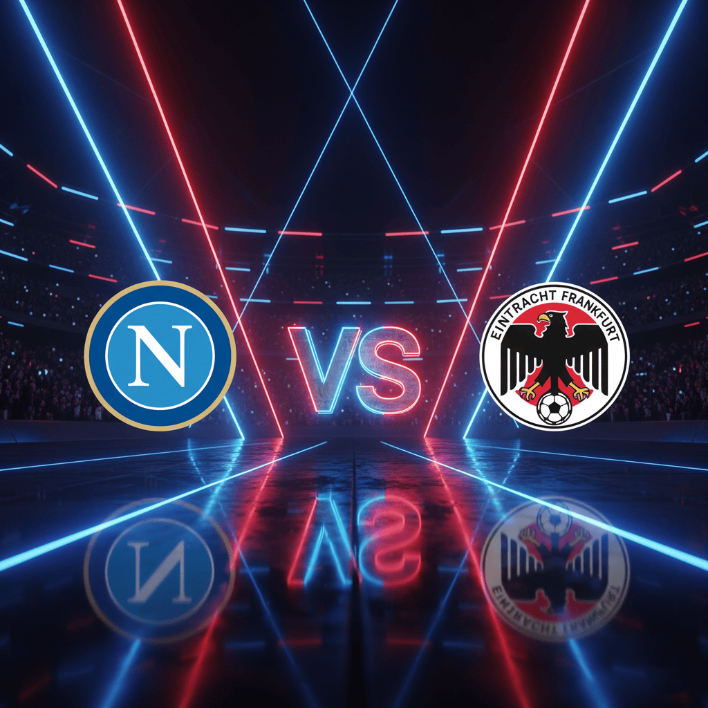 Napoli logo vs Eintracht Frankfurt logo