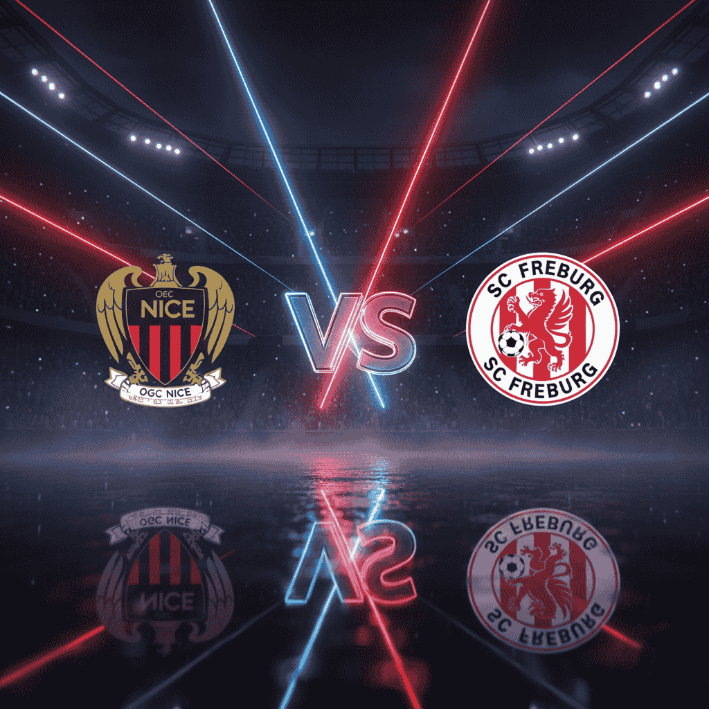 Nice logo vs Freiburg logo