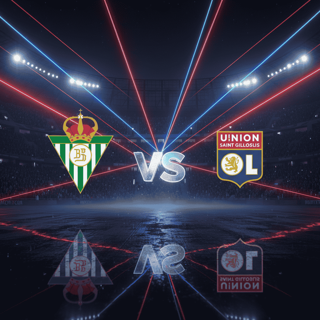 Real Betis logo vs Lyon logo